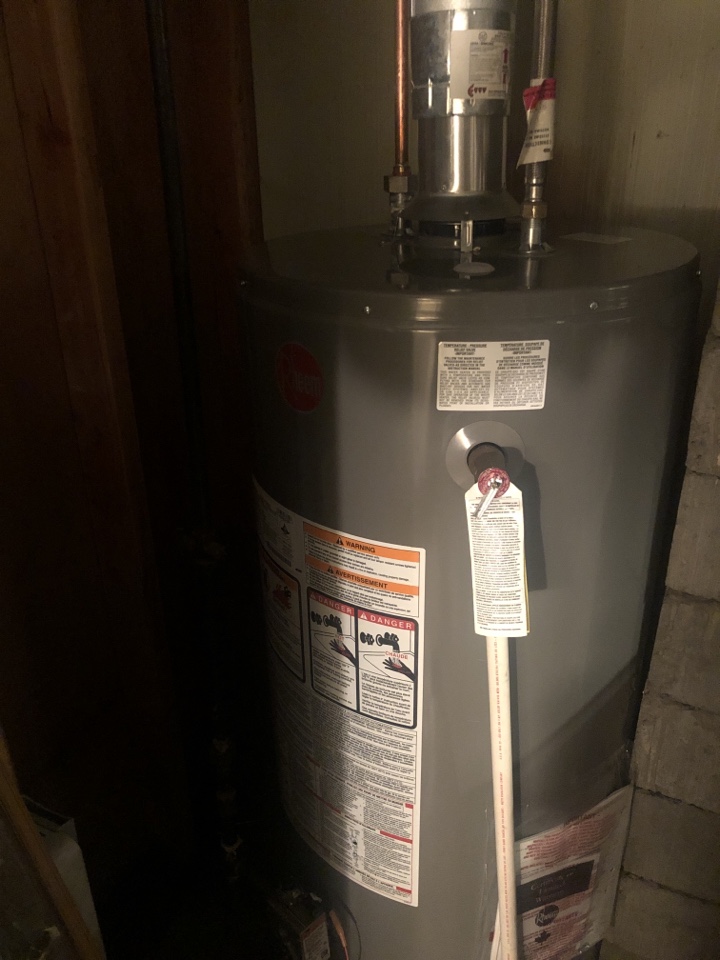 Ranchlands, AB - Plumber required. Installed new Rheem hot water tank Ranchlands, AB - Plumber required. Installed new Rheem hot water tank